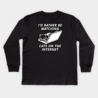 Cats On The Internet Kids Long Sleeve T-Shirt